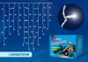 Бахрома со статическим свечением, соединяемая 3м.200LED белая ULD-В3010-200/SWK WHITE IP67 (086987)