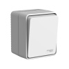 Выключатель 1 клав. накладной AtlasDesign PROFI IP54 СЕРЫЙ ATN543011
