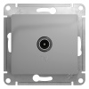 Механизм розетка TV проход Glossa алюминий GSL000392