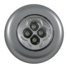 Ночник СТАРТ PL- 4LED-Silv (3*R03 не в комплекте)пластик, пушлайт,серебро d-70 1шт