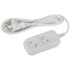 Удлинитель 3-местный 1,5м. ПВС 2х1 2200Вт Smartbuy (SBE-10-3-1,5-N)(4719)