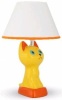 Светильник Camelion KD-566 С07 Котенок желтый, керамика, 40W E14