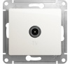 Механизм розетка TV проход Glossa перламутр GSL000692