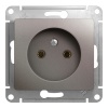 Механизм розетка 1гн. с/п Glossa платина GSL001241