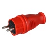 Вилка каучук прямая КРАСНАЯ 1ф с з/к 16А/230В Smartbuy IP44 (SBE-16-P07-Rr) (20) (10207)