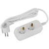 Удлинитель 3-местный 1,5м. ЕВРО ПВС 3х1 3500Вт Smartbuy (SBE-16-3-1,5-Z)(4740)