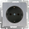 Розетка Евро WL02-SKGS-01-IP44 Werkel глянцевый никель																														