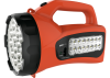 Фонарь JAZZWAY аккум. Accu7 L19/L16 оранжевый 220В.19+16LED (85099)