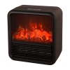 Тепловентилятор WILLMARK FHC-1915F с эффектом живого огня, керамический, черный.