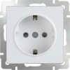 Розетка Евро WL01-SKG-01-IP20 Werkel белая