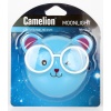 Ночник Camelion NL-242 мишка в очках зел. 0.5W 80х75x80, 220V пластик/выкл.