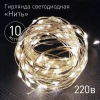Гирлянда-нить ЭРА РОСА 100LED теплый свет 10м., медн.провод IP20 220V 8181 ENIN -10NW