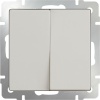 Выключатель 2-клавишный WL03-SW-2G-ivory Werkel Слоновая кость