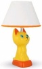 Светильник Camelion KD-566 С07 Котенок желтый, керамика, 40W E14