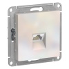 Механизм розетка комп. 1-гнездо RJ45 с/п AtlasDesign жемчуг ATN000483