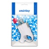 Вилка сетевая Евро угловая с кольцом Smartbuy 16А белая (03438) (40) 