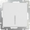 Выключатель 1-клавишный проходной с подсветкой WL01-SW-1G-2W-LED Werkel белый